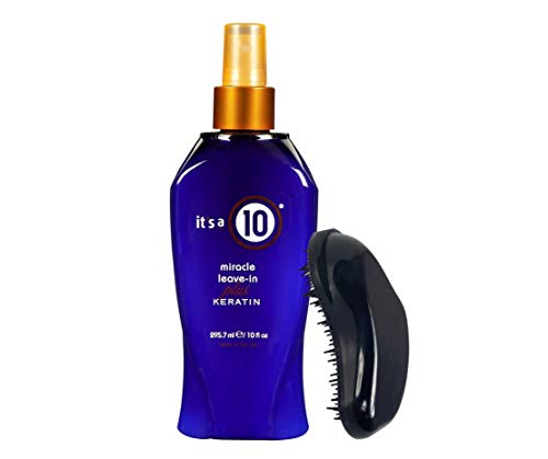 It's a 10 Haircare Miracle Leave-In Plus Keratin 10 fl oz with Detangling Hair Brush