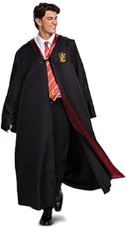 Harry Potter Robe, Deluxe Wizarding World Hogwarts House Themed Robes for Adults, Movie Quality Dress Up Costu