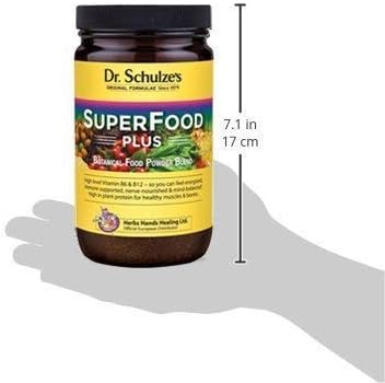 Dr. Schulze's Original Superfood Plus 400g - Vegan, Green, Phytonutritional Smoothy Powder - High Levels of B6, B12 and Protein - Image 4
