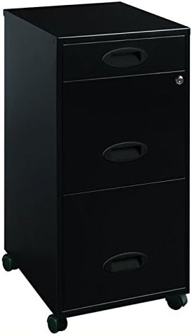 Amazon Com Pemberly Row Mobile 3 Drawer File Cabinet In Black