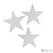Fun Express Silver Cardboard Stars - Party Decor - Wall Decor - Cutouts - VBS Vacation Bible School Supplies/Decor - 12pc