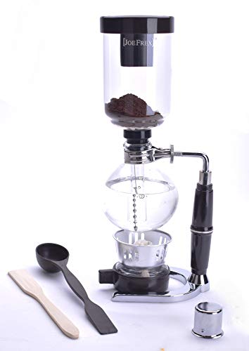 Coffee Siphon for 3 Cups freshly brewed Coffee in Glass Syphon Tabletop Coffee Brewer - Thumbnail 2