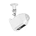 Metal Mount for Ring Spotlight Cam Battery - Adjustable Indoor/Outdoor Security Mount by Wasserstein (White)