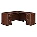 Bush Furniture Saratoga L Shaped Computer Desk in Harvest Cherry