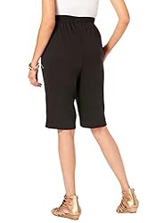Roaman's Women's Plus Size Soft Knit Bermuda Short