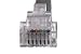 1st Choice Telephone Line Cord Heavy Duty Silver Satin 4 Conductor 14-ft
