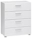 Tvilum Austin 4-Drawer Dresser, White