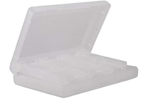 OSTENT 28-in-1 Game Memory Card Case Cover Holder Cartridge Storage Compatible for Nintendo 3DS - Color White