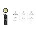 Olight I1R 2 EOS 150 Lumen Mini USB Rechargeable Keychain Flashlight and LumenTac Cable Case (Black)
