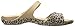 crocs Women's Cleo V Graphic Flat Sandal, Leopard/Black, 9 M US