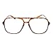 Mens Thin Plastic Nerdy Large Clear Lens Eye Glasses Tortoise