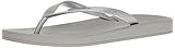 Ipanema Women's Ana Tan Flip Flop, Grey/Silver, 9 M US