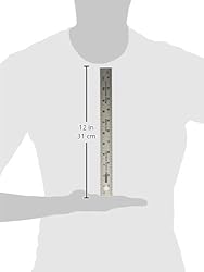 Johnson Level & Tool J112 Aluminum Rule, 12", 1 Ruler