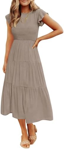 andrina smocked midi dress Astr the Label | Andrina Smocked Midi Dress in Kelly Green