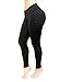 Curvify Black Leggings, Butt Lifting Thigh Slimmers With High Rise Waist Control (1012-M Fits a 33