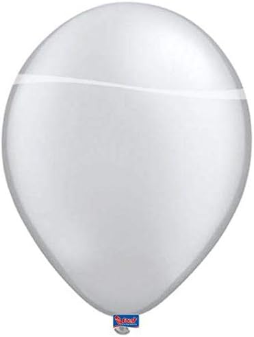 Folat 08404 Silver Balloons Metallic 30 cm-10 Pieces, 10 Pack - Image 5