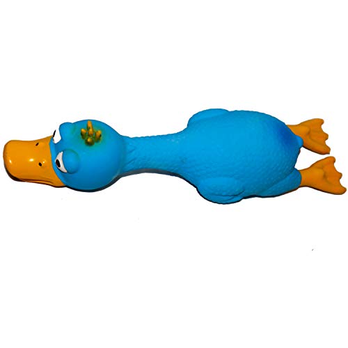 VIMIGOO Latex Dog Chew Toy Grunting Sound Play,Pet Toy (Duck)
