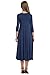 Hotouch Women's 3/4 Sleeve A-line and Flare Midi Long Dress
