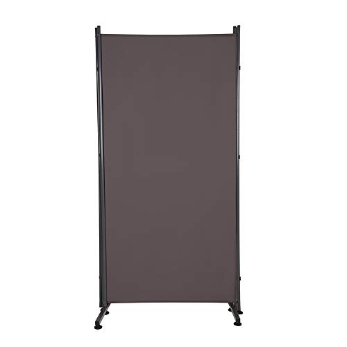 STEELAID Three Panel Unit Room Divider Office Partition Classroom and Dorm Privacy Screen 102" W X 71" H (Grey) - Thumbnail 3