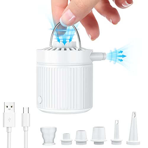 Pompa Elettrica per Materasso Gonfiabile, Gonfiatore Elettrico Portatile, Pompa Sottovuoto, Adatto per il Campeggio, Materassi ad Aria, Salvagenti