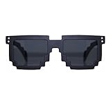 MJ Boutique's 8-bit Matte Black Pixelated Sunglasses FREE POUCH