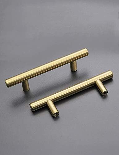 goldenwarm 10Pack Gold Cupboard Handles Gold Handles for Drawer 128mm Hole Centers - Image 5