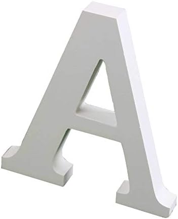 YiniKape Large White Wooden Letters Home Shop Office Wedding Party Crafts Letter (hight:15cm/6")