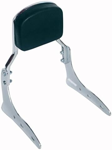 Trustway RBP11 Bike Harley Style Backrest Support Pillion Back Cushion Back Rest Chrome Bar for Royal Enfield Thunderbird 350 Model 2