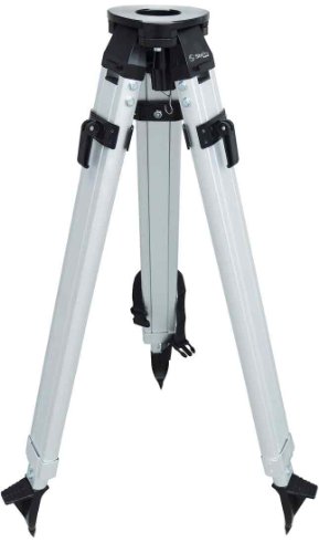 SitePro 01-ALQR20-B 5/8-11 Heavy Duty Aluminum Tripod with Quick Clamp, Black