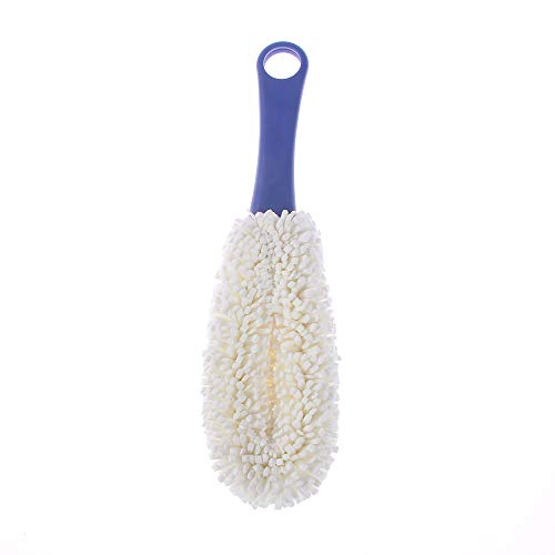 EORTA Set of 2 Glassware Brushes with Long Handle Home Decanter Cleaning Brushes Flexible Bottle Scourer No Scratch, for Wineglass, Narrow Neck Goblets, Cups