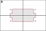 Pickup Routing Template- Humbucker rear route