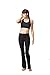 TLC Sport UK Women's Figure Firming Sculpting Compression Waisted Bootcut Bootleg Yoga Pants Black