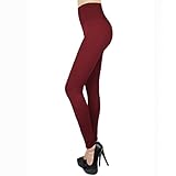 New Fleece Lined Leggings High Waist Solid Colors Thick Tights TRENDS SNJ
