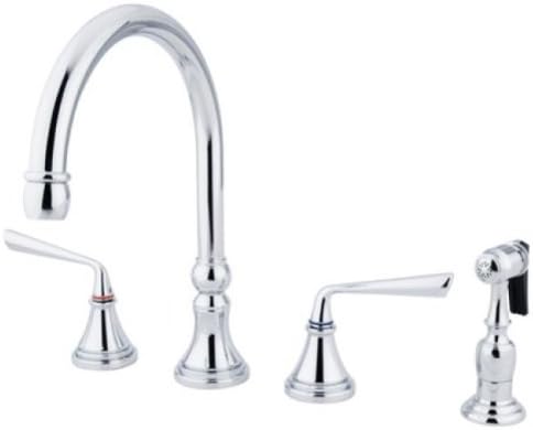 Kingston Brass Ks2791zlbs Silver Sage Widespread Ada Kitchen