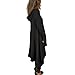Annystore Women's Solid Irregular Hem Long Sleeve Loose Hoodies Sweatshirts Dress Plus Size