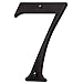 Baldwin Estate 90677.102.CD Solid Brass Traditional House Number Seven in Oil Rubbed Bronze, 4.75