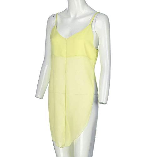image for Yezijin_Women's Wear Women's Ladies Sexy V-Neck Solid Sleeveless Shirt