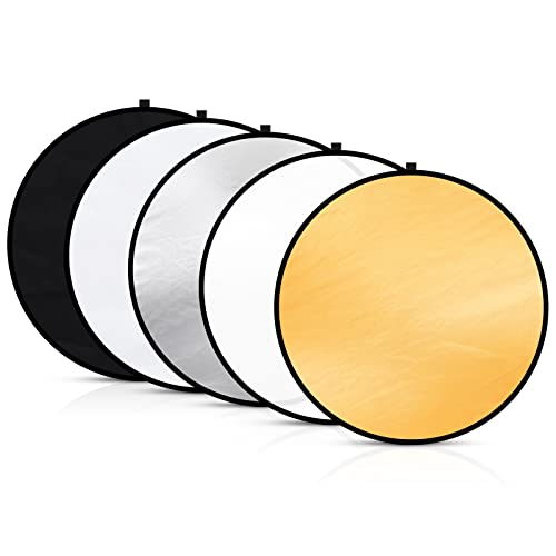 OMBAR Photography Reflector 80cm Portable Foldable MultiDisc Light