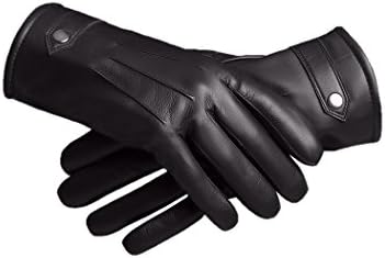 Baraca Men's Leather Gloves,Touchscreen Winter Leather Gloves, (Medium)