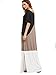 Verdusa Women's Summer Color Block Side Split Loose Maxi Long Dress Black-Grey L