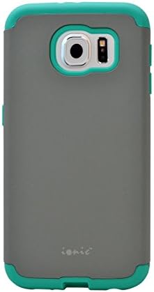 Galaxy S6 Case, Ionic BELLA [dual layer] Protective Case for Samsung Galaxy S6 2015 Smartphone (Gray/Green) NEW