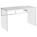 Monarch Computer Desk, Glossy White, 48