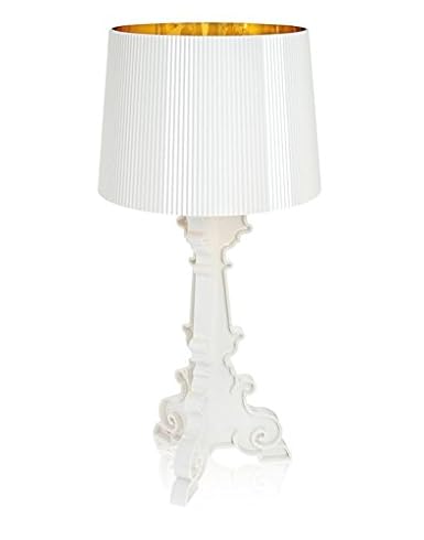 Lampada Da Tavolo Bourgie Kartell Bianco Oro Amazonit