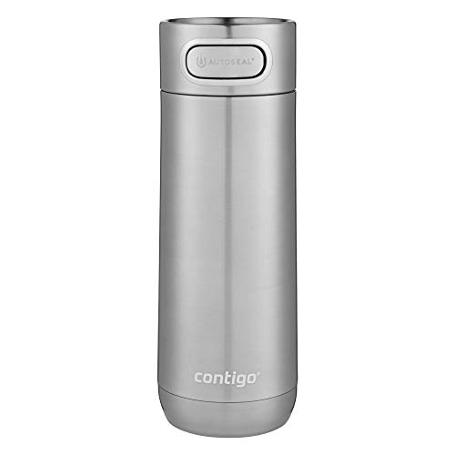 Contigo Luxe Autoseal Thermobecher, Edelstahl-Reisebecher, Isolierflasche, auslaufsicher, Kaffebecher to Go, spülmaschinenfest, Isolierbecher mit Easy-Clean-Deckel BPA-frei, 360 ml