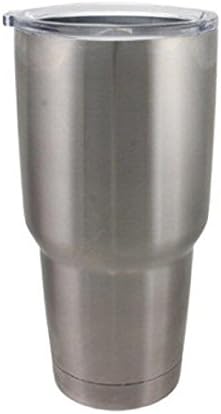 Frozen Trinity 30oz Stainless Steel Tumbler Double Wall Vacuum insulated Mug w/ 5 Straws &amp; 2 Brush (SIlver, 30oz)