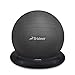 Trideer Exercise Yoga Ball Base, Keep Your Balance Stability Ball Stable, Suitable for 55-75cm, Pregnancy Seat Air Stability Ring for Birthing Exercises, Yoga, Pilates (Ring Only) (Black, Ring Only)