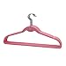 BriaUSA Cascade Hangers Pink Steel Swivel Hooks -Slim, Sturdy Saves You Extra Space - Set of 10
