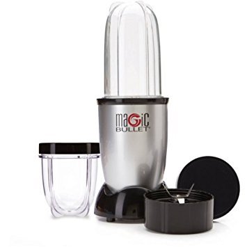 Magic Bullet, 7-Piece, Silver, 250W high-torque power base, Grate, grind, blend, chop and mix with one machine (1)