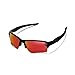 Walleva Fire Red Mirror Coated Polarized Replacement Lenses For Oakley Flak 2.0 XL (OO9188 Series) Sunglasses