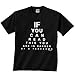 Image Sport Wrestling Eye Chart T-Shirt Adult Small Black